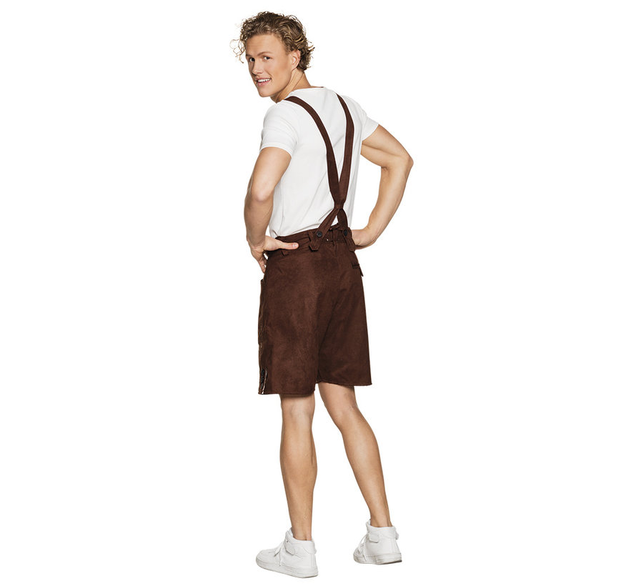 Korte Lederhosen donker bruin