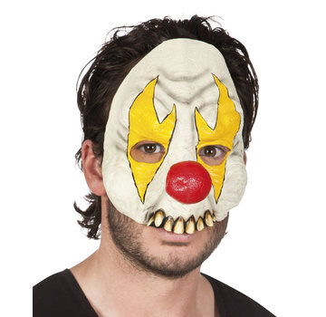 Latex halfmasker Horror clown