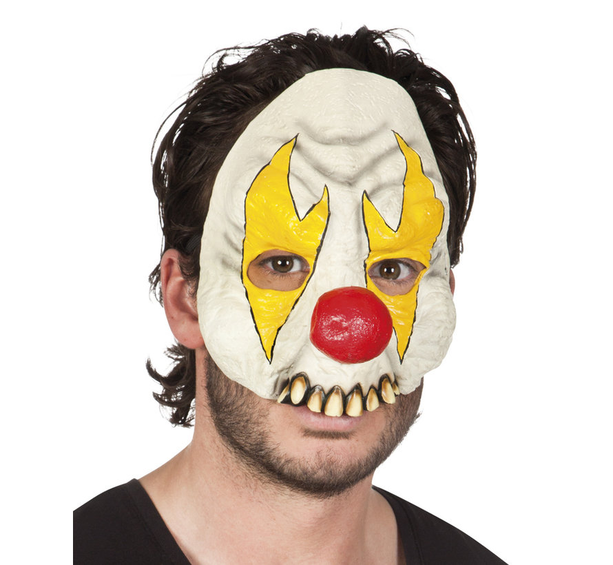 Latex halfmasker Horror clown
