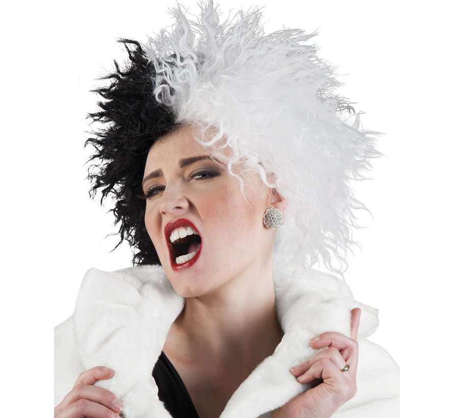 Pruik Cruella de Vil dames