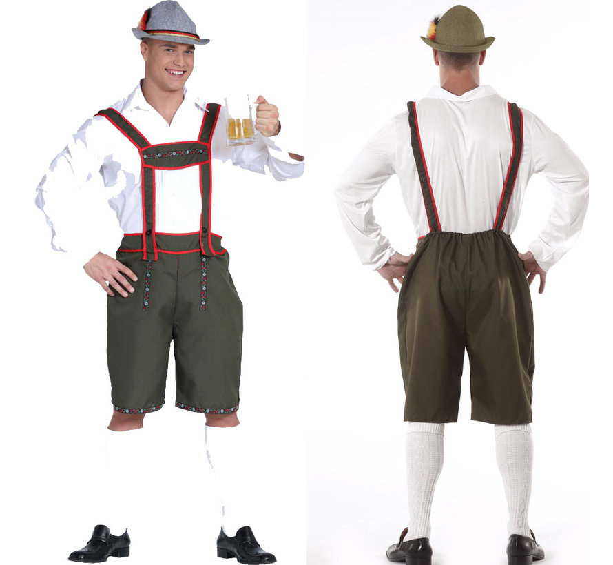 Groene lederhosen heren kopen