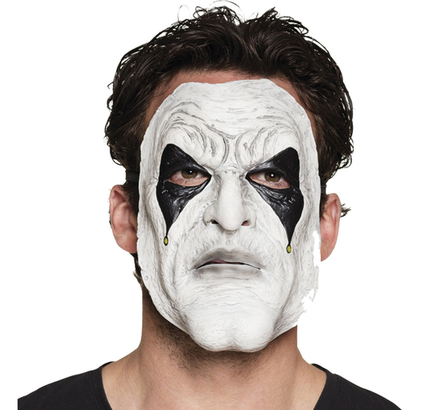 Witte clown masker