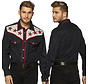 Heren Western Shirts  zwart