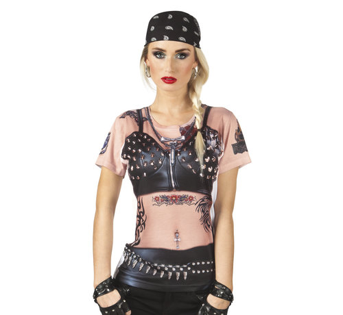 Dames fop shirt Punk Lady