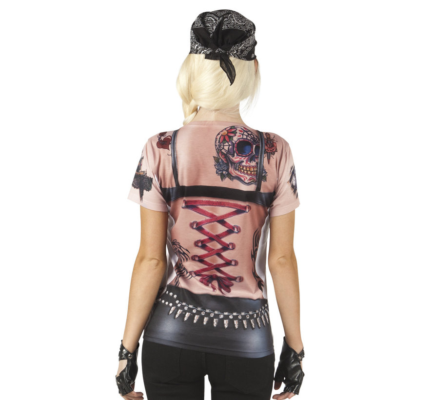 Dames fop shirt Punk Lady