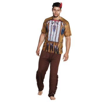 Heren fotorealistische indianen shirt