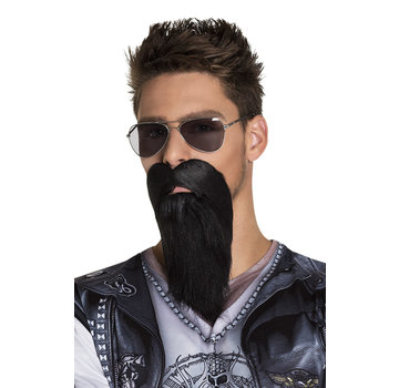 Zwarte biker baard