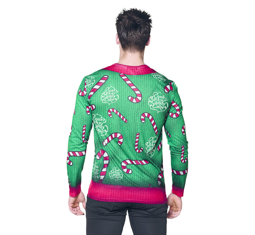 Fotorealistisch shirt kerst Candy cane