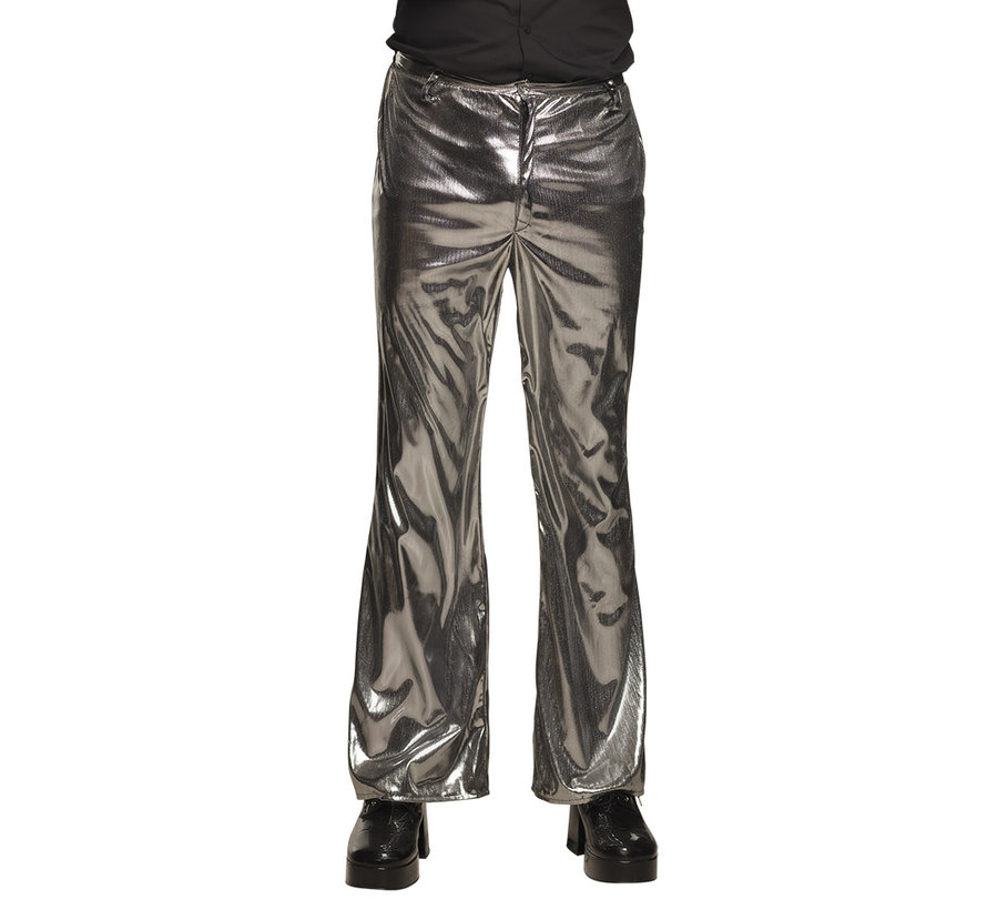 Disco broek zilver