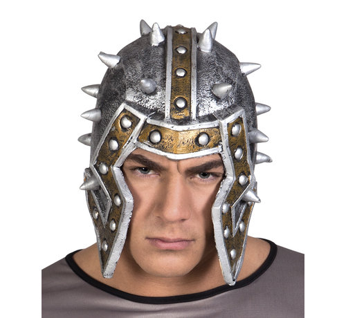 Latex Gladiator helm met spikes