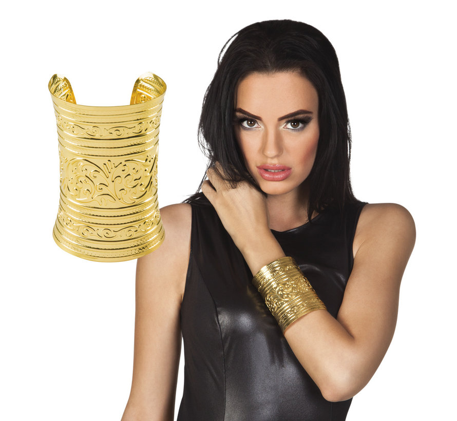 Oude Egyptische armband goudkleurig