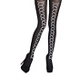 Zwarte panty crossbones