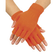 Neon oranje vingerloze handschoenen