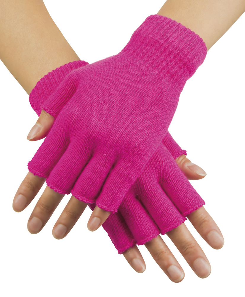 solide komen weerstand bieden Neon roze vingerloze handschoenen - Partycorner.nl
