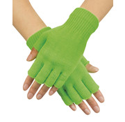 Neon groene vingerloze handschoenen