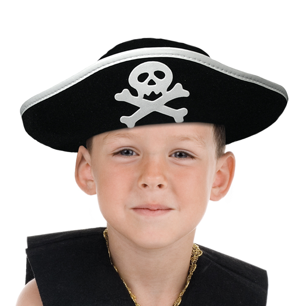 Normalisatie diepte ornament Hoed Piraat Kapitein Kind - Partycorner.nl
