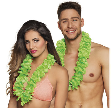 Neon groene hawaii krans