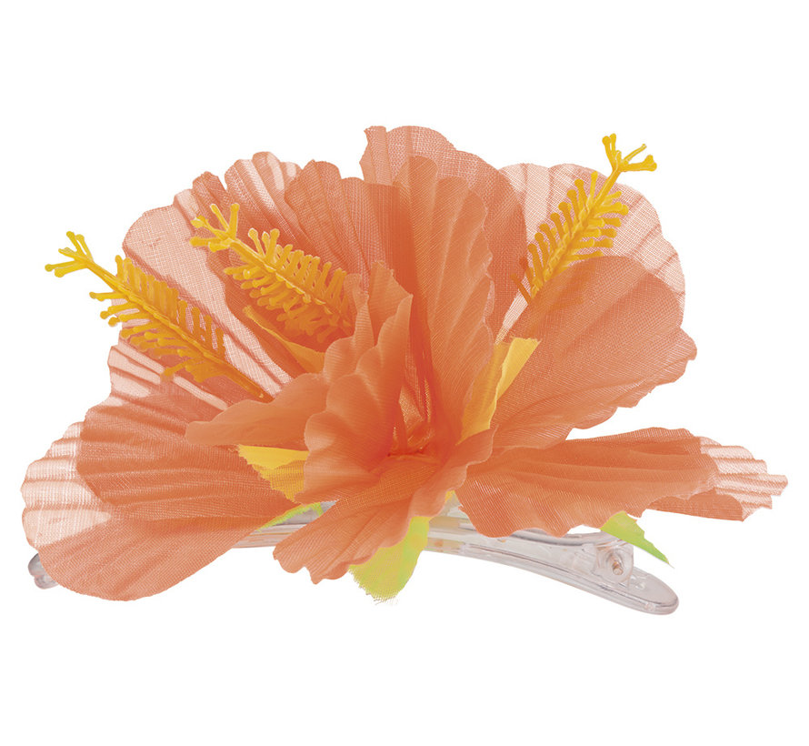 kloon Great Barrier Reef Authenticatie Oranje bloem haar accessoires - Partycorner.nl