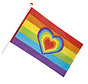 Regenboogvlag met hart