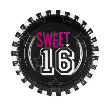 Wegwerp bordjes Sweet 16