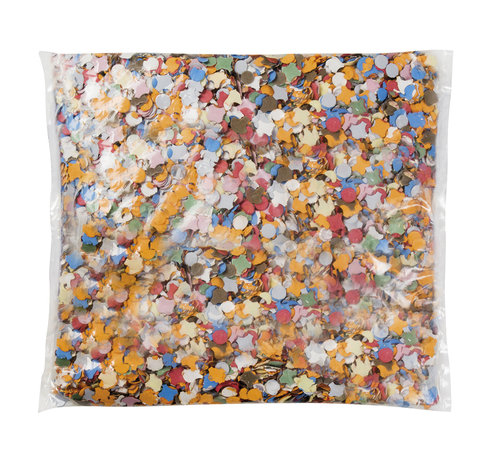 Gekleurde Confetti zak 100 gram