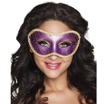 Oogmasker Gabriella Paars kleurig