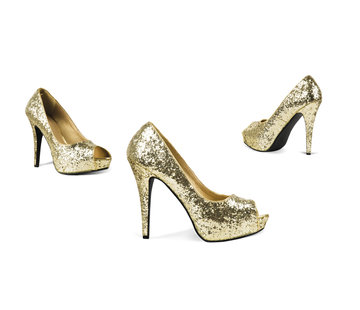 Schoenen Allure - goud met hoge hakken