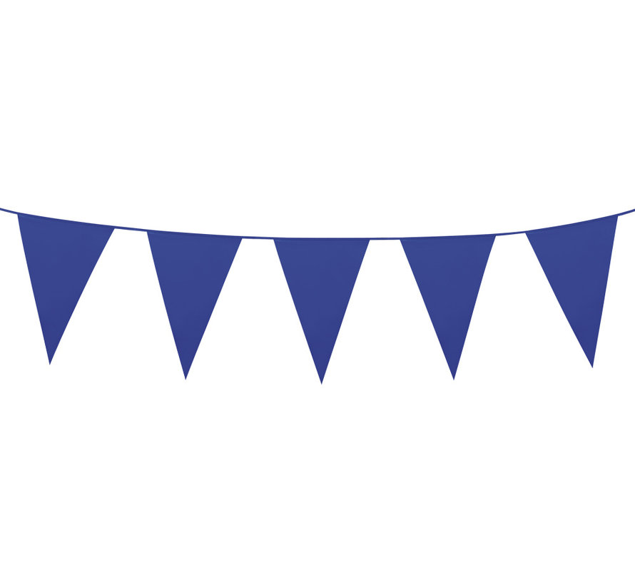 Punt vlaggenlijn blauw  18 pcs 46x30 cm