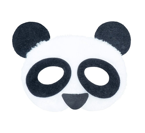 Half Pluche Panda masker