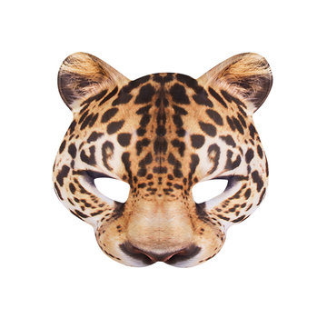 Luipaard halfmasker
