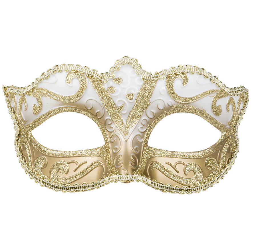 Goedkoop Venetiaans masker goud Partycorner.nl