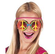 Grote gekleurde hippie bril