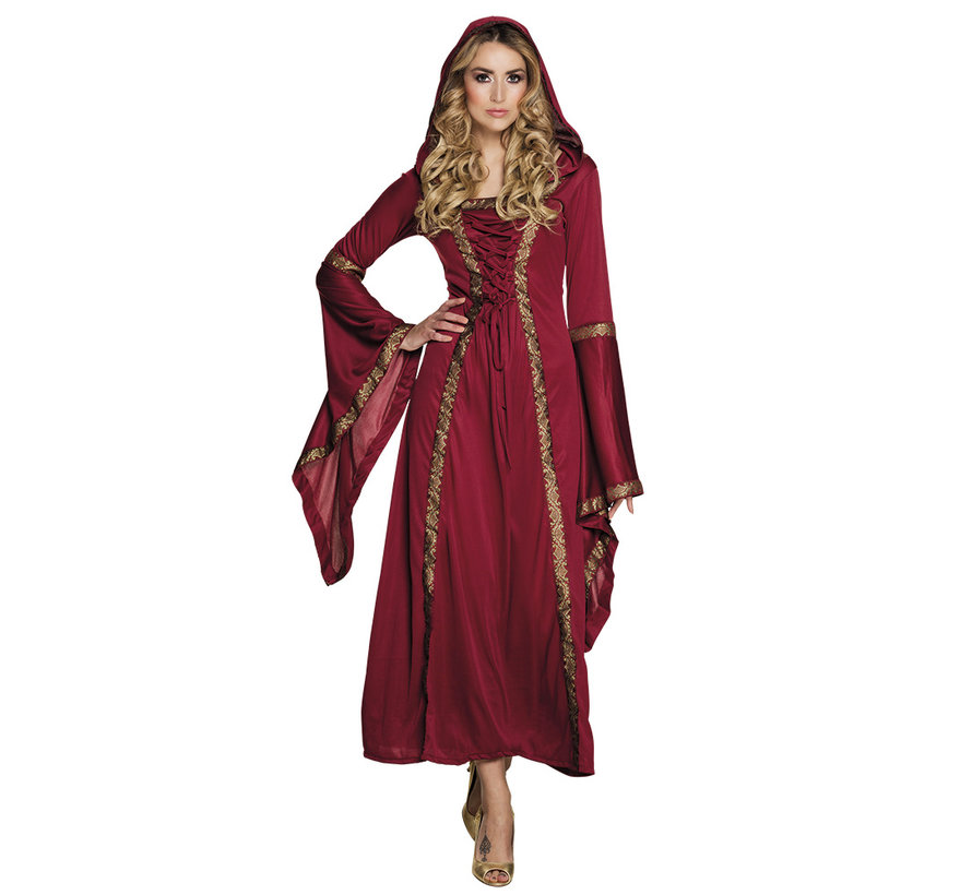 Middeleeuwse jurk met capuchon