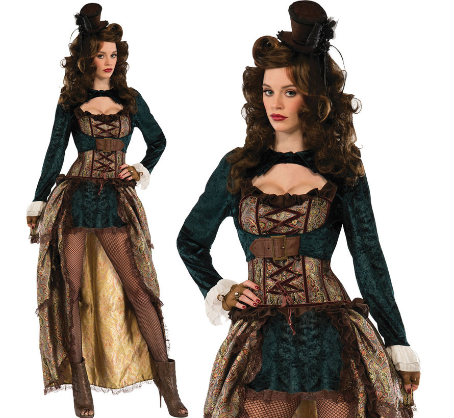 Sexy steampunk madame kostuum