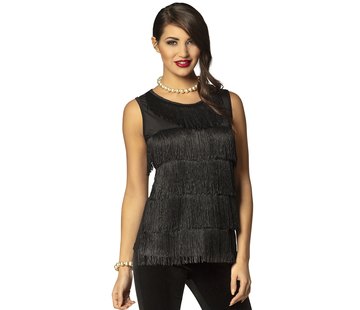 Zwarte flapper top