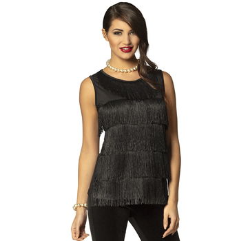 Zwarte flapper top