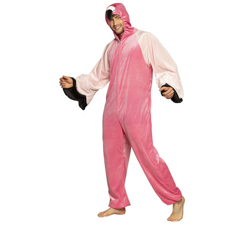 Flamingo onesie volwassenen