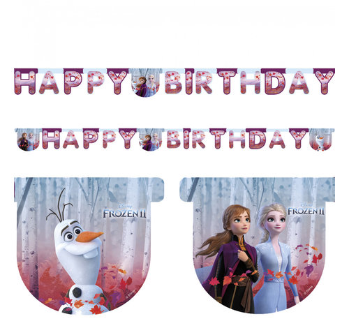 Frozen 2  Happy Birthday letters slinger