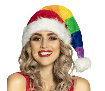 Regenboog Kerstmuts