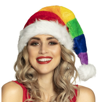 Regenboog Kerstmuts