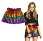 Pailletten rok regenboog dames