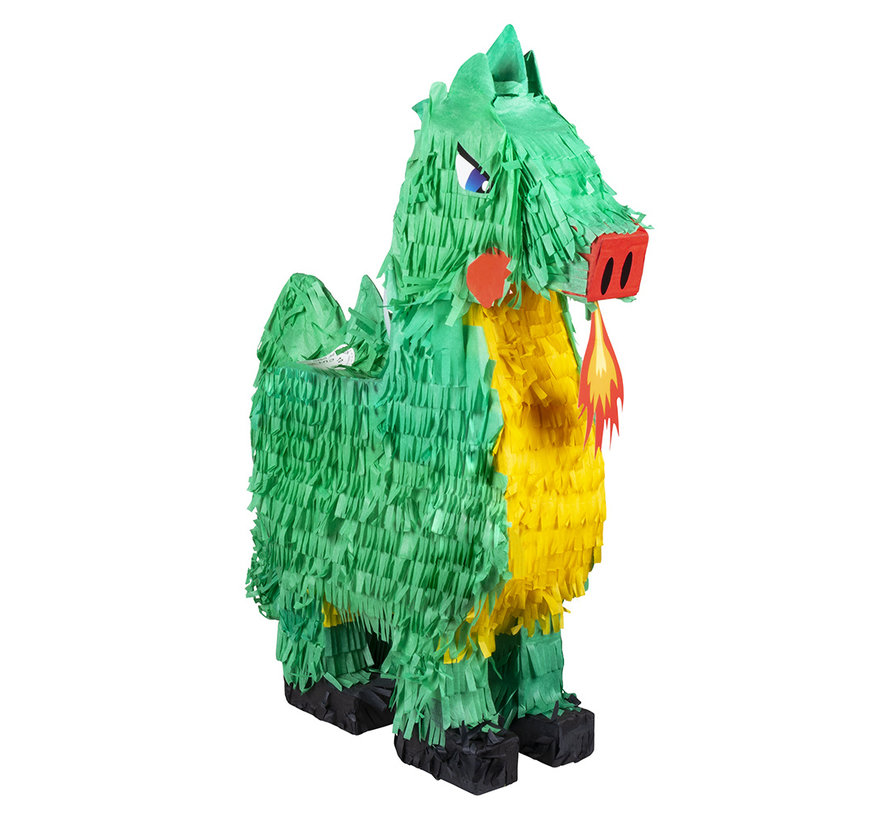 Papieren draak piñata groen