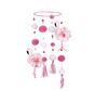 Flamingo hangdecoratie met bloemen