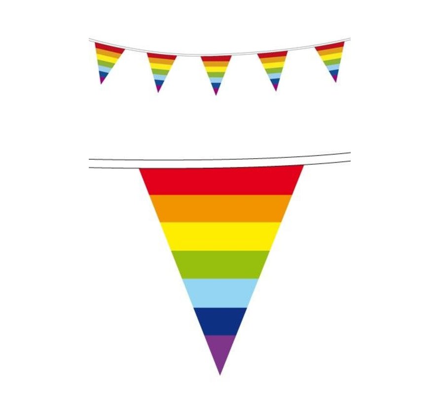 Rainbow vlaggenlijn regenboog