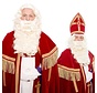 Sinterklaas baard met losse krulsnor van kanekalon