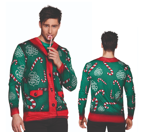 Fotorealistisch shirt kerst Candy cane