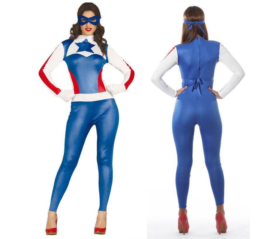 Dames Captain America kostuum