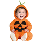 Halloween kostuum baby pompoen
