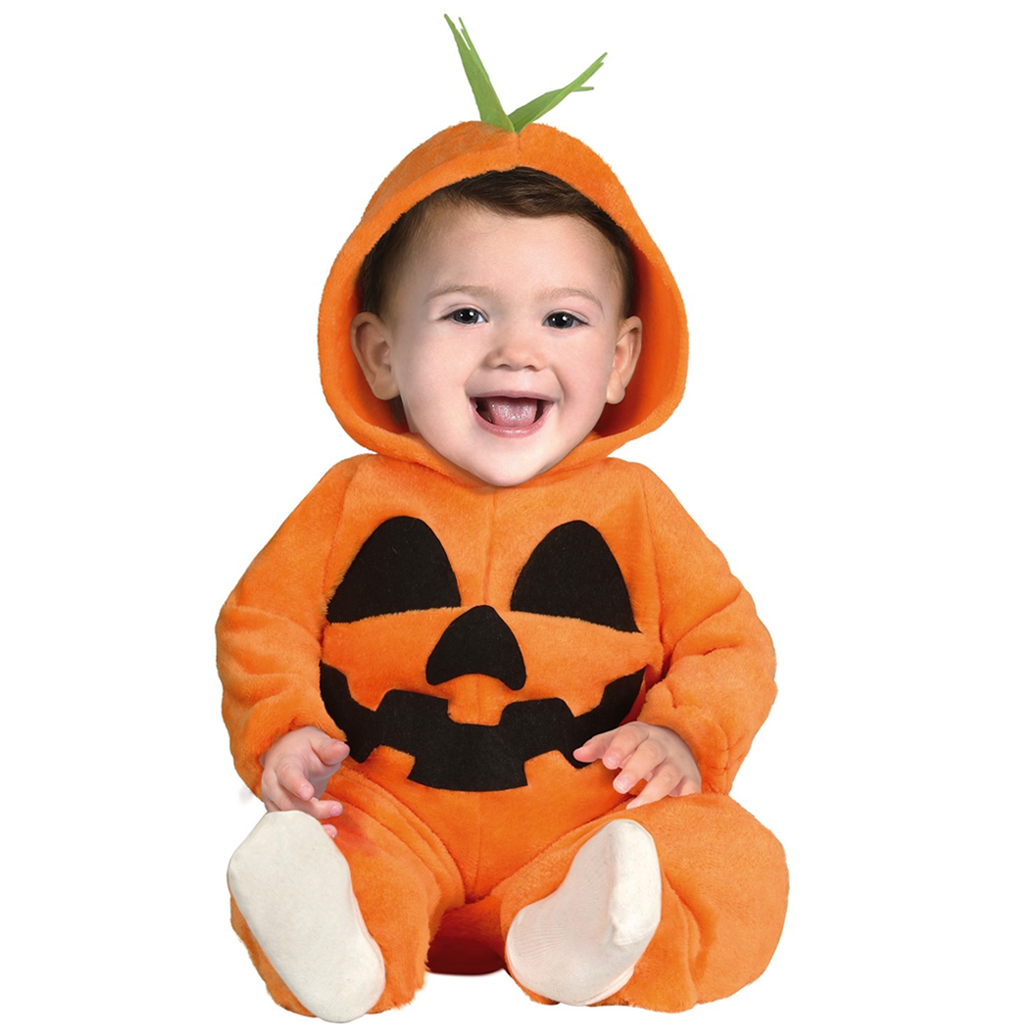 aanpassen verdediging Commissie Halloween kostuum baby pompoen - Partycorner.nl