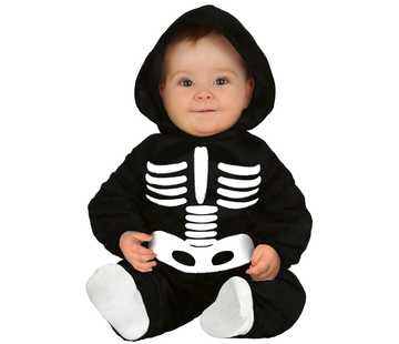 Baby skelet kostuum